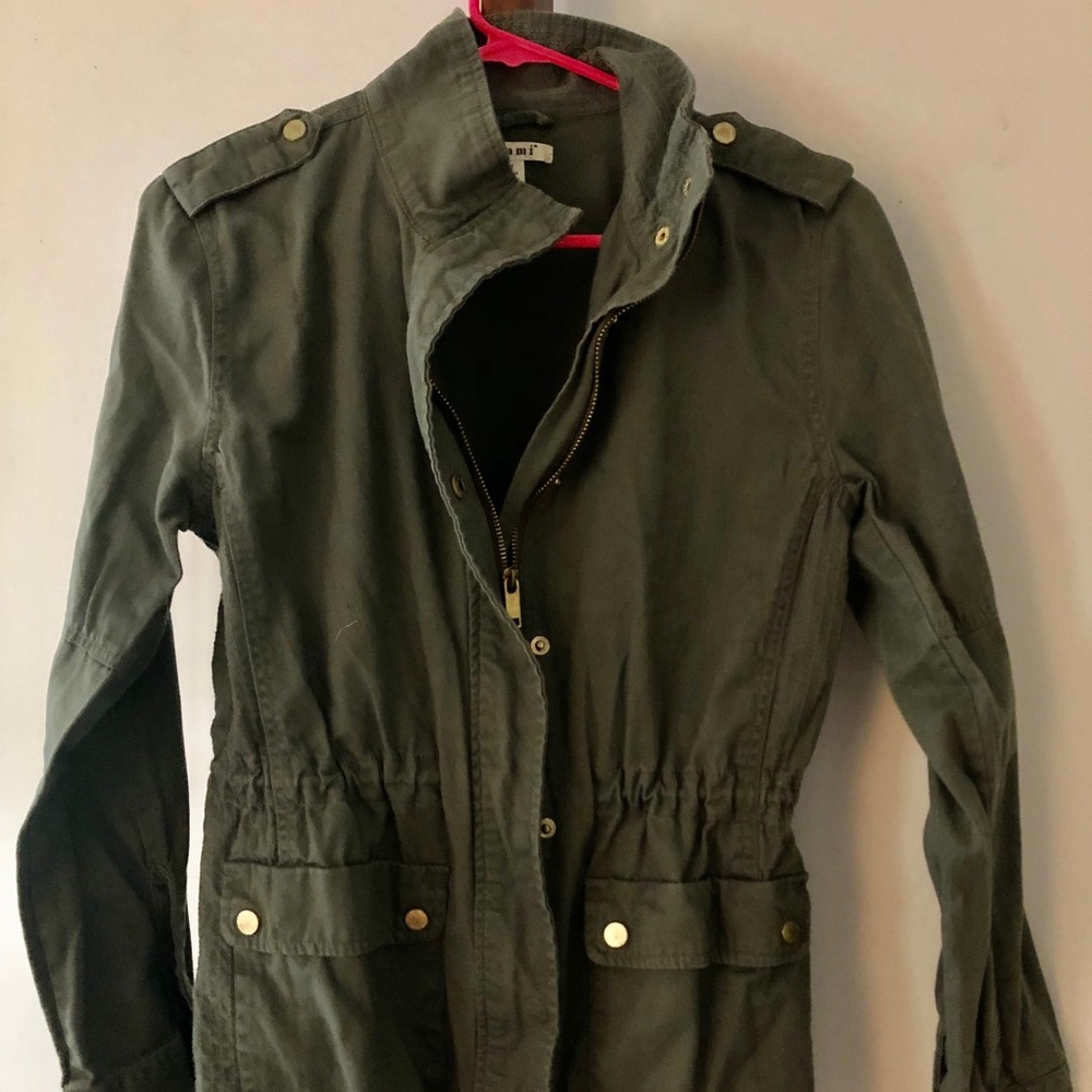 Army Green Francesca’s Over Coat